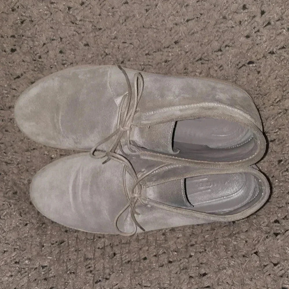 VINCE-Novato Ankle Boots-Woodsmoke Distressed Suede-Sz 39/8-Excellent - Picture 7 of 9